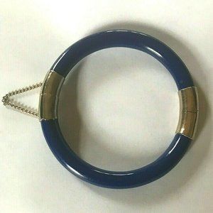 Chinese Peking Glass Bangle Bracelet Hinged Old